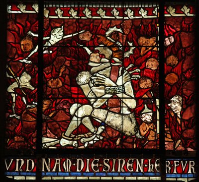 The Devil Chained in Hell by French School