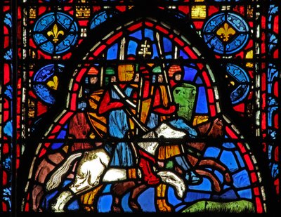 Window w15 Holy Relics: Heraclius Returns to Jerusalem with Cross by French School