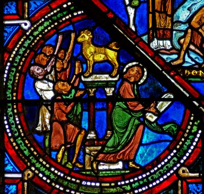 Moses with the Tablets of the Law and the Golden Calf by French School
