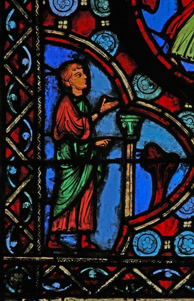 Scene from the Life of St Martin (Window W1) by French School