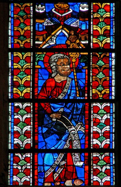 Window depicting St Jude by French School