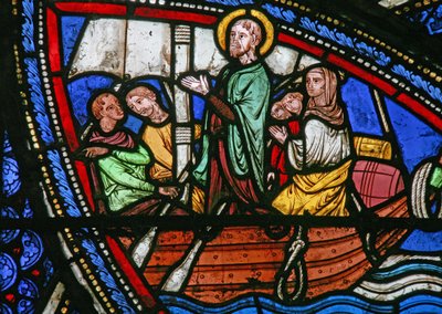 Life of St Eustache: He Sets Off with His Family to Egypt by French School