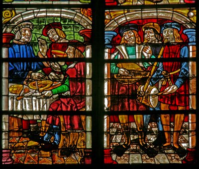 Scene from the Prodigal Son story: feast of the son