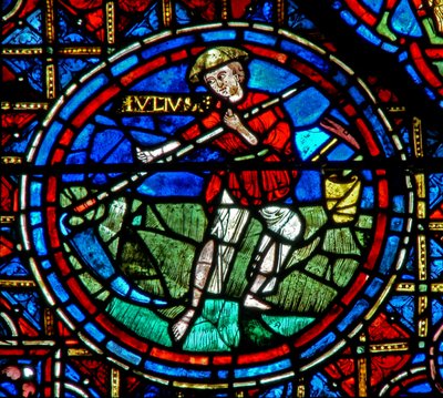 Window W28a Depicting the Labours of the Months: June by French School