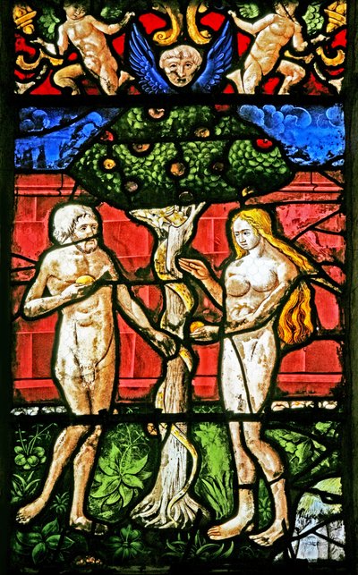Adam and Eve Seduced by the Tree of Knowledge of Good and Evil by French School