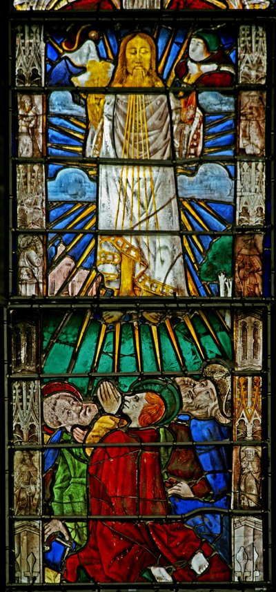 Window w7 depicting the Transfiguration by French School