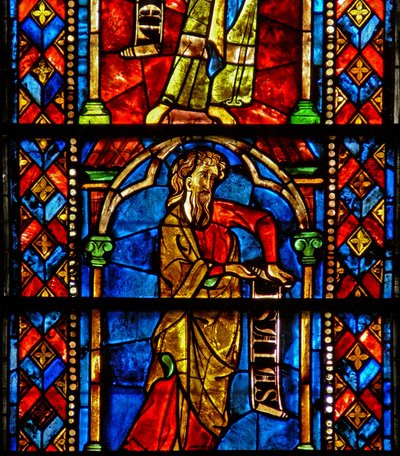Window 7 depicting the prophet Isaiah on the Tree of Jesse by French School