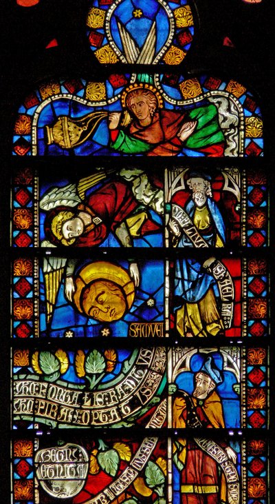 Window 8 depicting details of the Tree of Life (detail) by French School