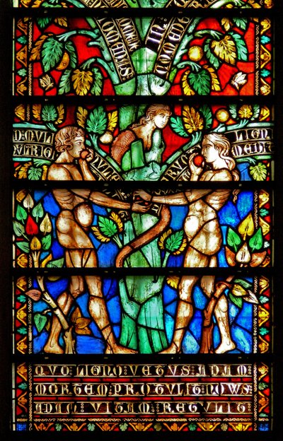 Window 8 depicting details of the Tree of Life (detail) by French School