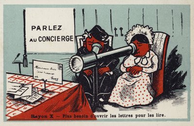 X-rays - no need to open letters to read them any more by French School