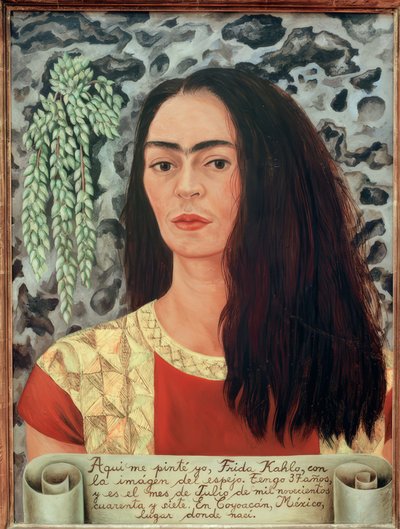 Self-Portrait with Loose Hair by Frida Kahlo