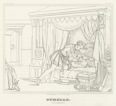 Othello, Act V, Scene 2 by Friedrich August Moritz Retzsch