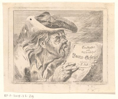 Bust of an Old Farmer with a Pamphlet in His Hands by Friedrich Christian Gottlieb Geyser (possibly)