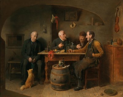 A Tavern Scene by Friedrich Friedlander