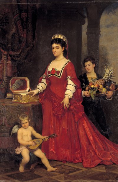Adelina Patti by Friedrich Karl Steinhardt
