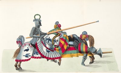 Two Knights at a Tournament, Plate from 