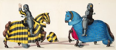 Two Knights at a Tournament, plate from 