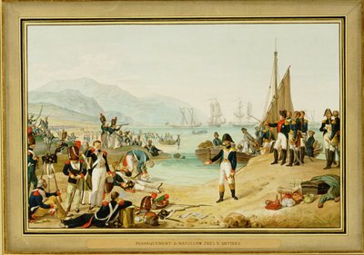 Napoleon I lands near Antibes, France by Friedrich Philipp Reinhold