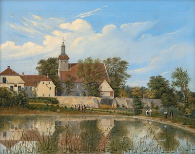 View of the Village Church in Tempelhof by Friedrich Wilhelm Klose