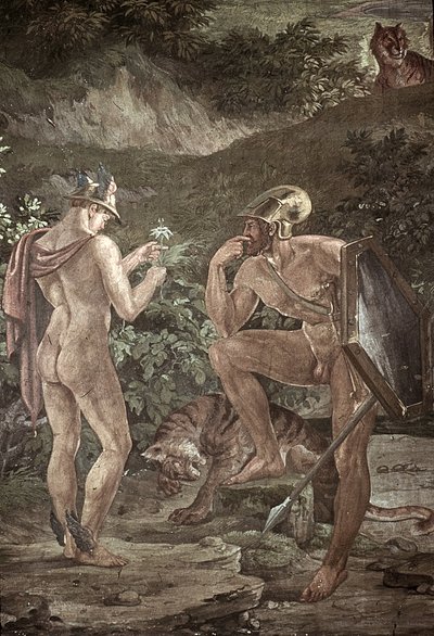 Odysseus on the Island of Circe, Scenes from the Odyssey by Friedrich the Elder Preller