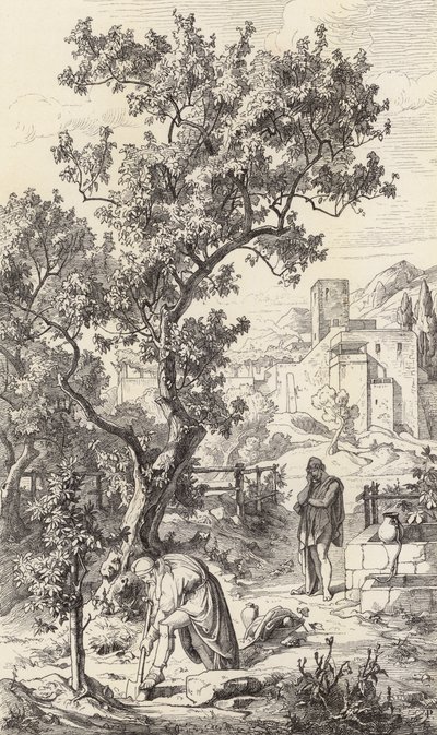 Odysseus Visiting His Father Laertes by Friedrich the Elder Preller