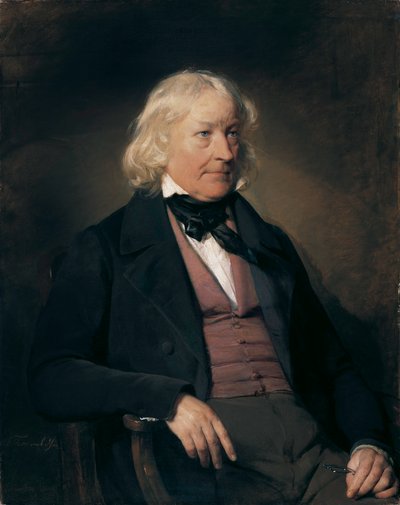 Portrait of the Sculptor Bertel Thorvaldsen (1770-1844) by Friedrich von Amerling