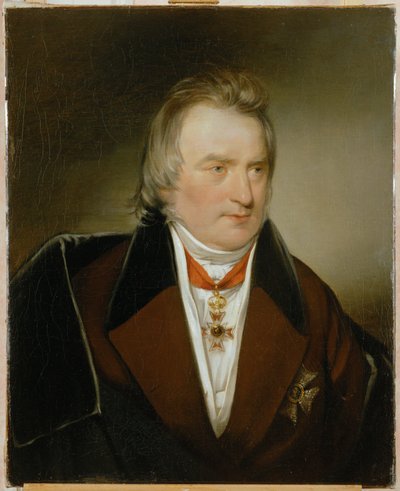 Professor Dr. Ignaz Rudolf Bischoff von Altenstern, chief-physician of the Austrian Army, early patron of Amerling by Friedrich von Amerling