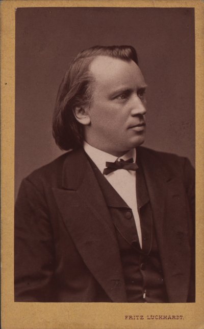 Portrait of the Composer Johannes Brahms 1833-1897, c. 1875 by Fritz Luckhardt