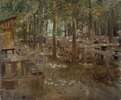Old Beer Garden by Fritz von Uhde