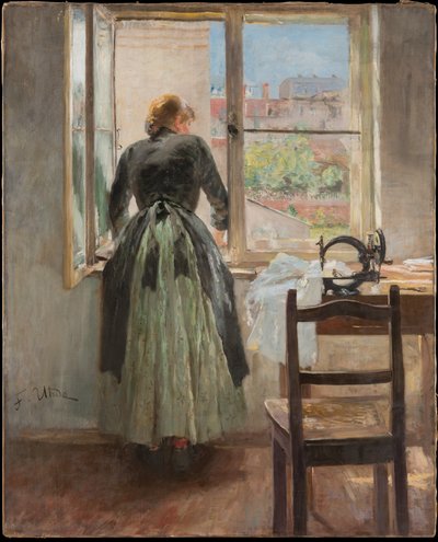 By the Window by Fritz von Uhde