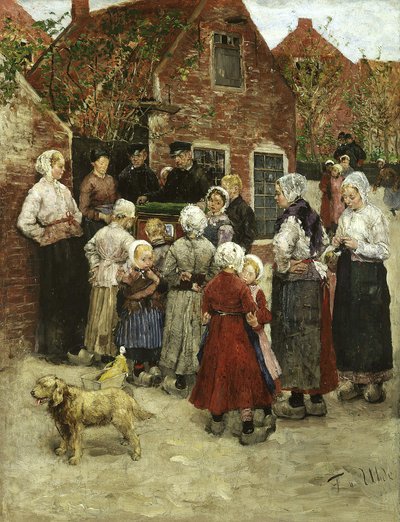 Organ Grinder in Zandvoort by Fritz von Uhde