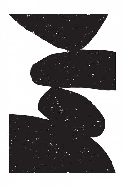 Balanced Abstract Stones by Fun Qui