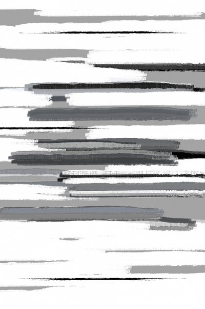 Grey Abstract Strokes by Fun Qui
