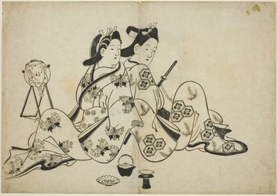 Back to Back, from a series of 12 prints by Furuyama Moroshige