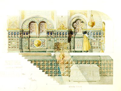 Design for the Lapin family vault in the Danilov Monastery, Moscow by Fyodor Shekhtel