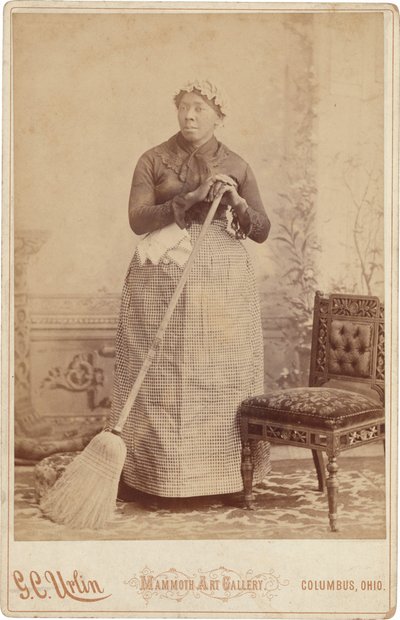 Portrait of a Woman with a Broom, c. 1885 by G.C. Urlin