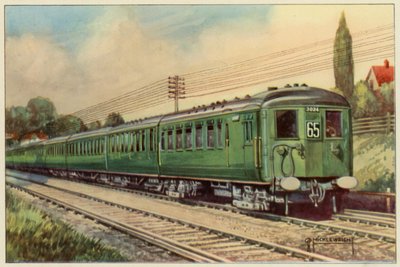 The Southern Railway, Electric Express from London Bridge to Eastbourne by G.P. Micklewright