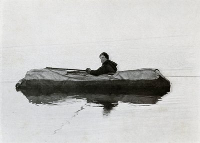 Campbell Afloat in a Kayak by G. Murray Levick