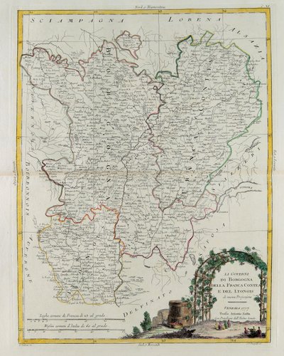 Governances of Bourgogne, Franca Contea and Lyons by G. Zuliani