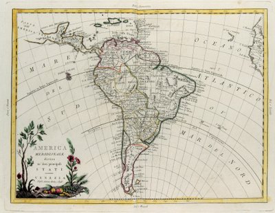 South America Divided into Its Principal States, Engraving by G. Zuliani by G. Zuliani