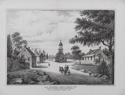 Old Reformed Dutch Church in 1776, Drawn by Miss Elizabeth Sleight in 1808, Printed for H. McCloskey