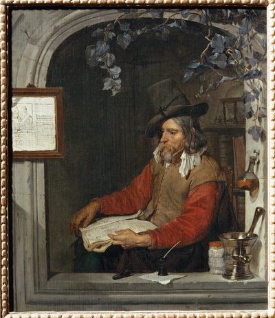 The Apothecary, also known as the Chemist by Gabriel (attr. to) Metsu