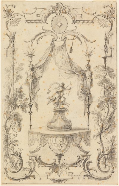 Design for Wall Panel on Theme of Diana by Gabriel Huquier