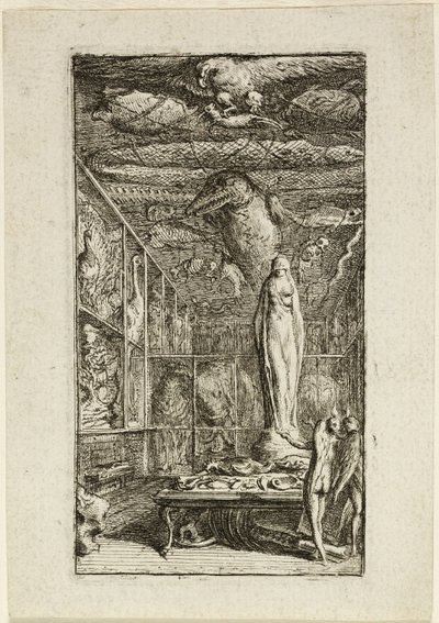 Frontispiece for Almanach Historico-Physique by Gabriel Jacques de Saint Aubin