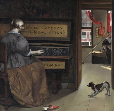 Harpsichord Lady, c.1665 by Gabriel Metsu