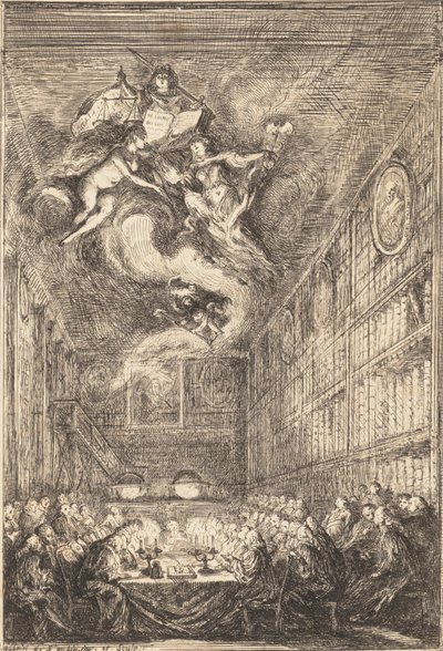 A Conference of Lawyers, 1776 by Gabriel de Saint-Aubin