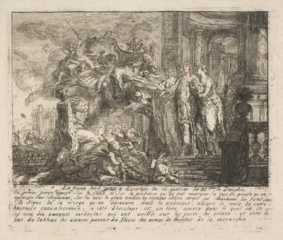 Allegory on the Convalescence of the Dauphin by Gabriel de Saint-Aubin