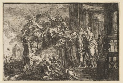 Allegory on the Recovery of the Dauphin by Gabriel de Saint-Aubin