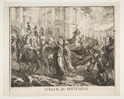 Fat Ox Market by Gabriel de Saint-Aubin