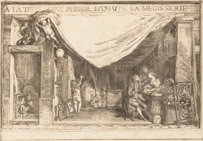 The Shop of M. Périer, Ironwork Merchant, 1767 by Gabriel de Saint-Aubin
